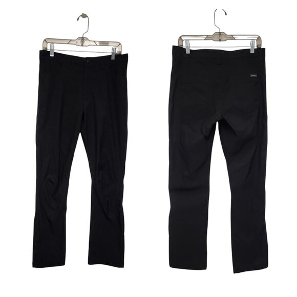 EDDIE BAUER - MEN'S 32 X 32 - BLACK FLEECE LINED WINTER OUTDOOR PANTS - Picture 1 of 9
